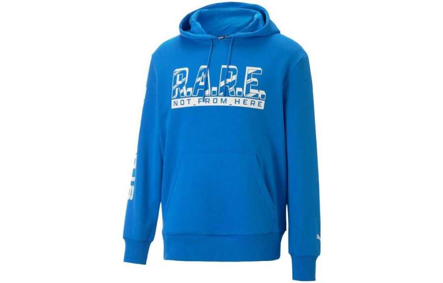 PUMA PUMA Sweatshirts Men's Blue Hooded Moderate Regular