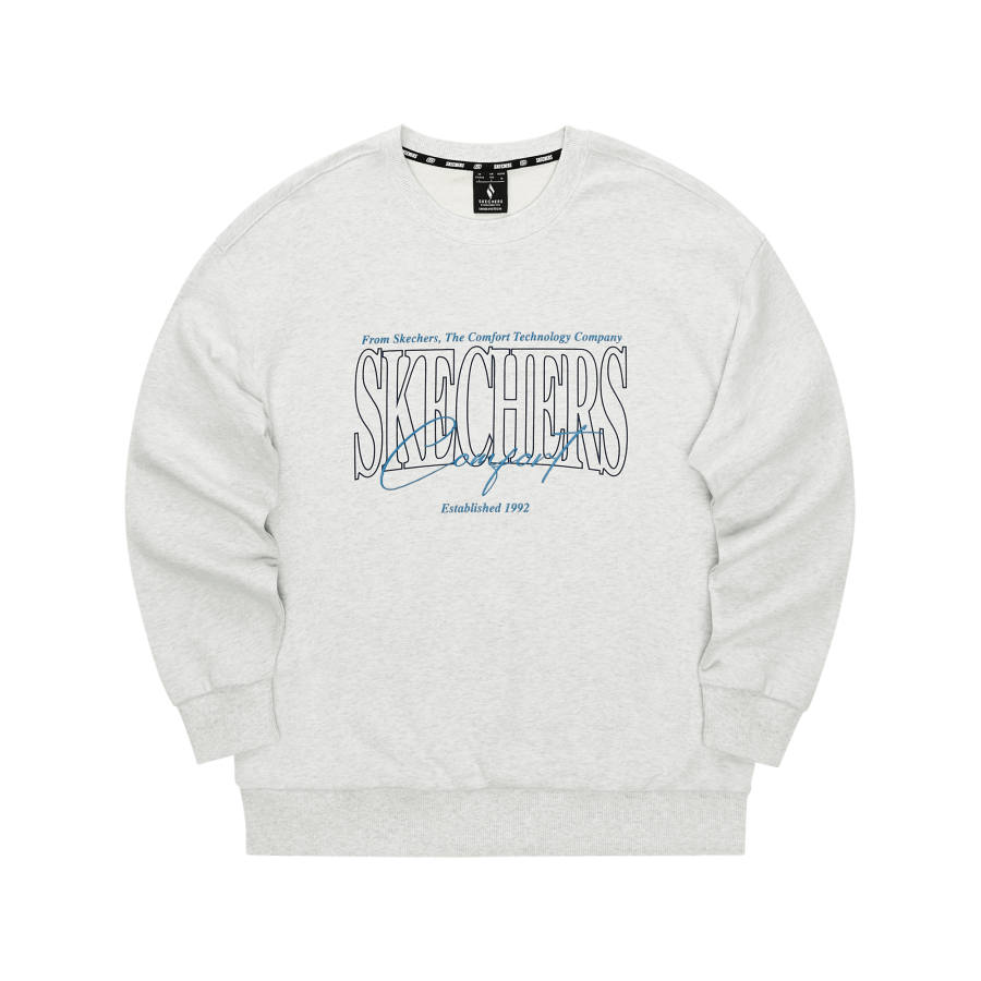 Skechers Sweatshirt Unisex Light Heather Gray