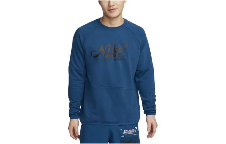 Nike Nike Sweatshirts Men's Blue Crew Neck Moderate Regular