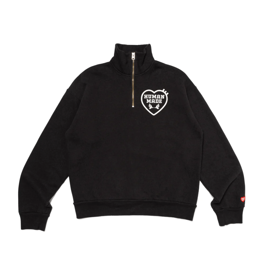 HUMAN MADE Human Made heart-logo half-zip sweatshirt
