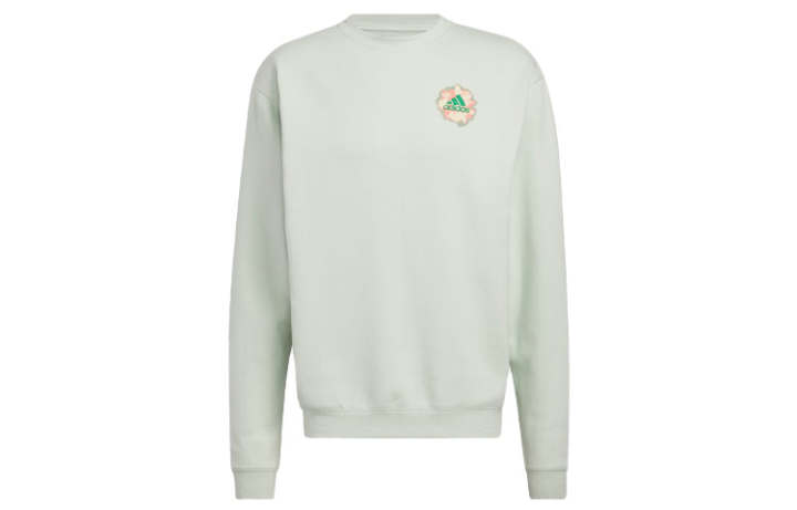 Adidas Adidas Sweatshirts Unisex Linen Green Crew Neck Moderate Regular