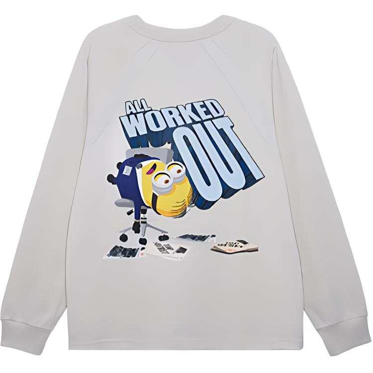 New Era Minions Co branded Edition FW24 T Shirt Unisex Warm Gray