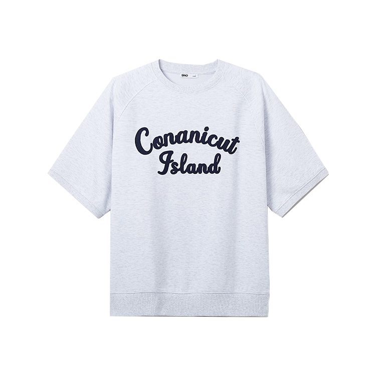 SPAO T Shirts Unisex Crew Neck Thin Straight Fit