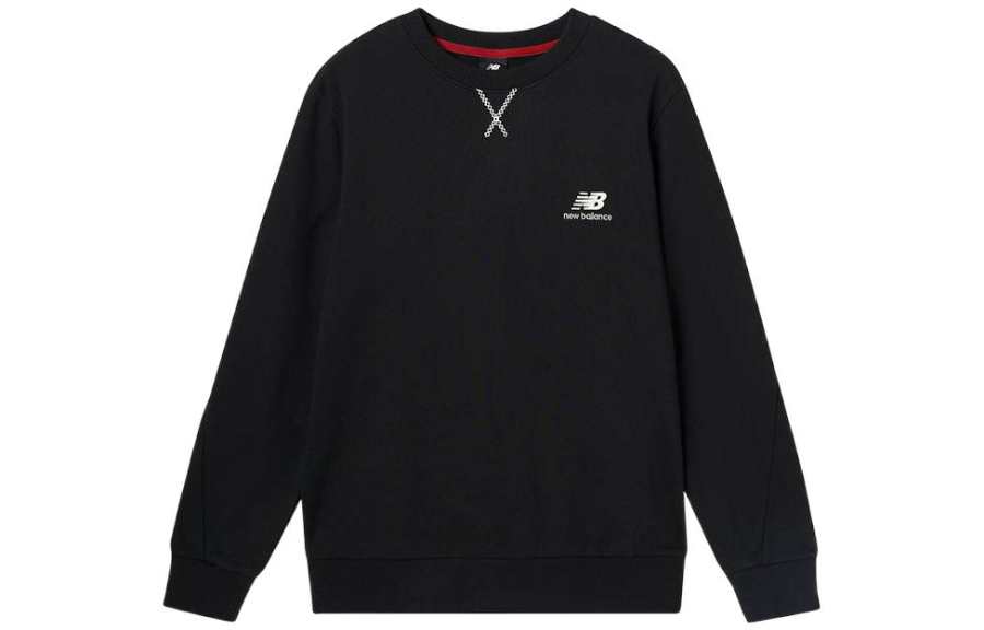 New Balance New Balance New Balance CNY Collection Sweatshirts Men's Black Crew Neck Moderate Regular