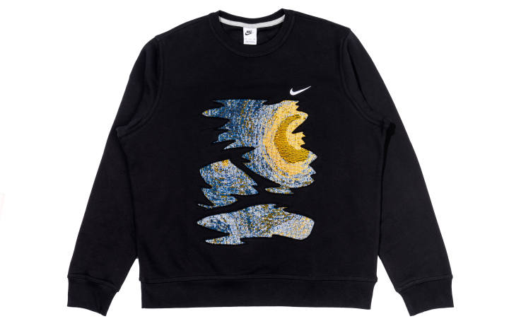 Nike Nike Sweatshirts Men's Black Crew Neck Moderate Regular