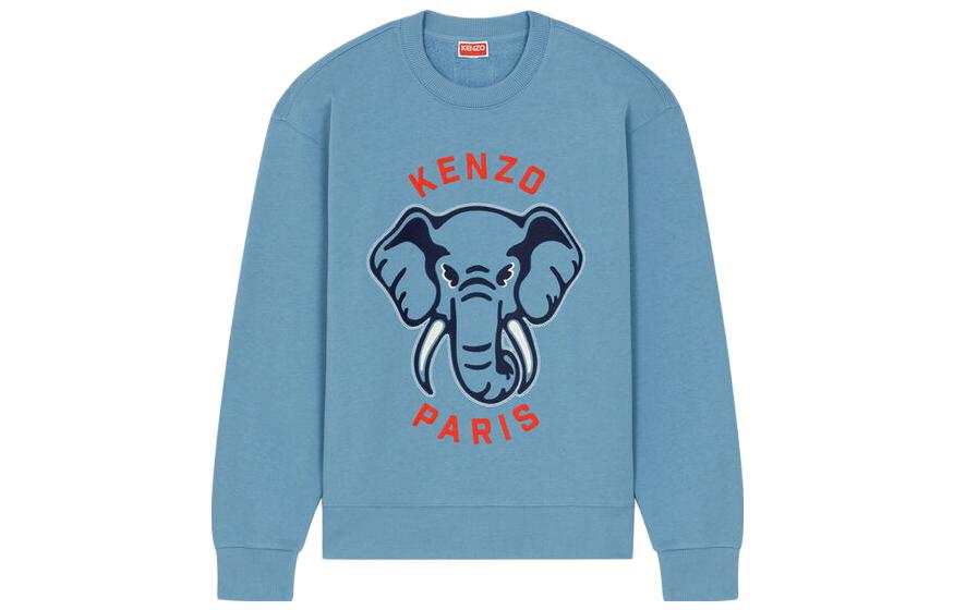 KENZO Sweatshirts Men's Blue Crew Neck Moderate Other