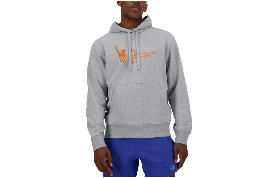 New Balance New Balance Sweatshirts Men's Gray Hooded Moderate Regular