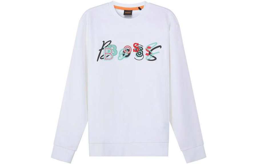 HUGO BOSS HUGO BOSS Logo-embossed Cotton Sweatshirt