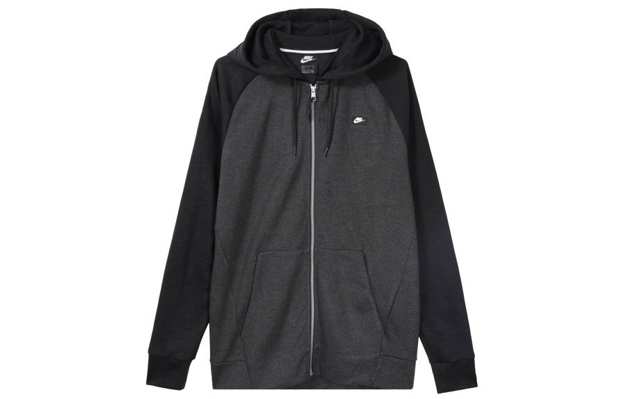Nike Nike Sweatshirts Men's Gray Hooded Moderate Cardigan