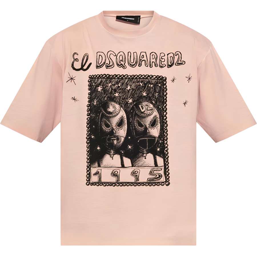 DSQUARED 2 Dsquared 2 Graphic Printed Crewneck T-Shirt