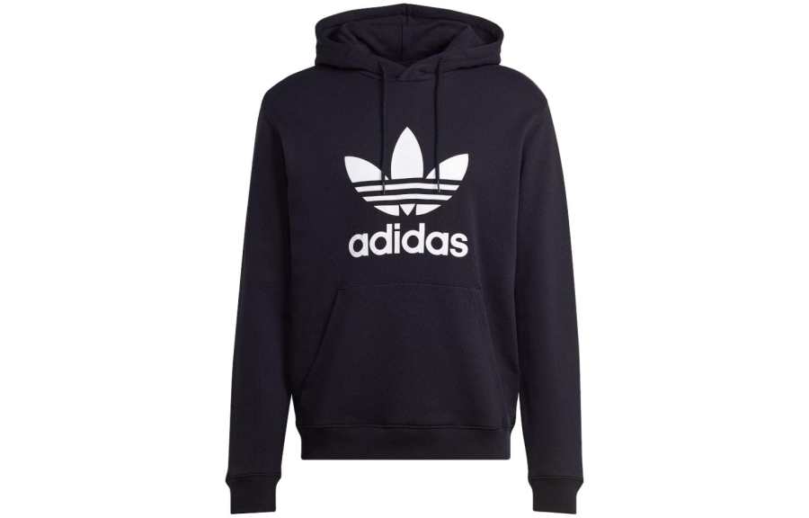Adidas Originals logo-print cotton hoodie