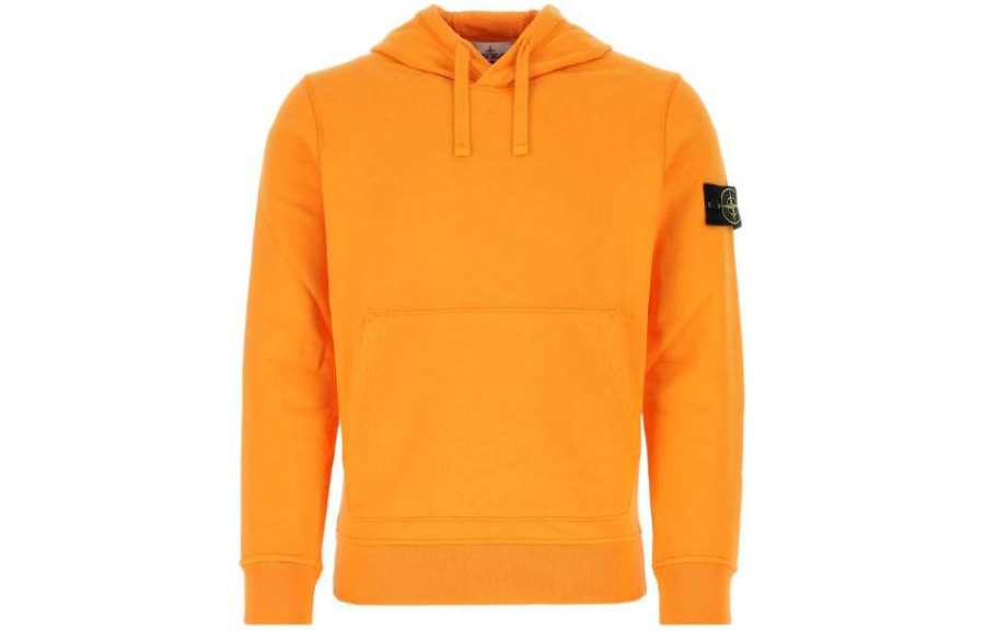 STONE ISLAND Sweatshirts Men's Orange Hooded Moderate
