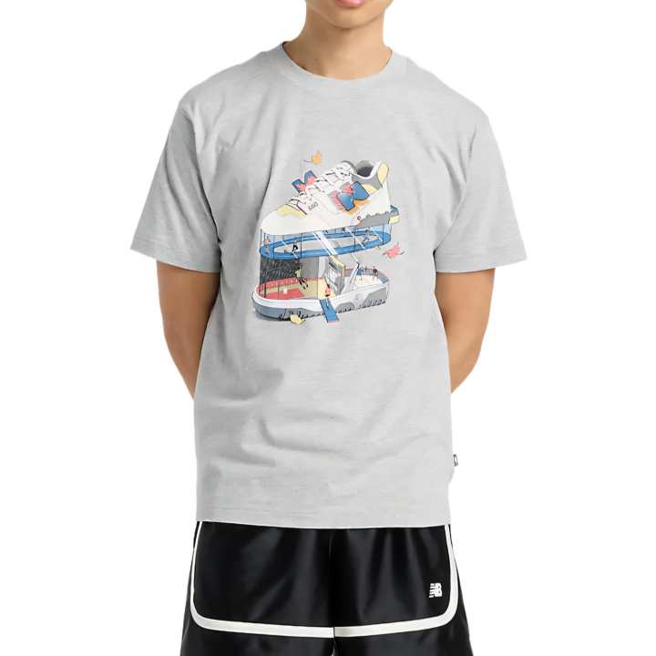 New Balance New Balance T Shirt Men's Gray AG