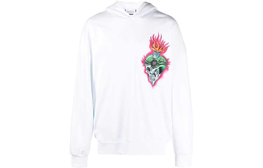 PHILIPP PLEIN 【Previous Season】Love Tattoo long-sleeve hoodie