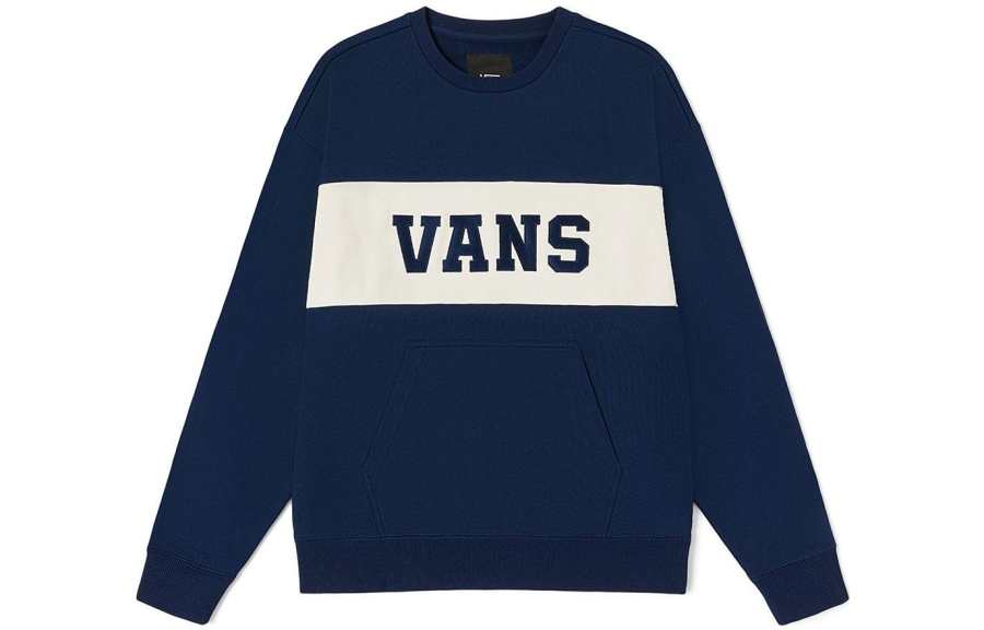 Vans Vans Sweatshirts Unisex Dark Blue Crew Neck Moderate Regular