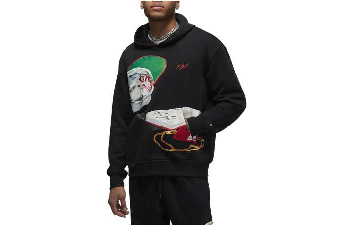 Jordan Jordan Sweatshirts Men's Black Hooded Moderate Regular