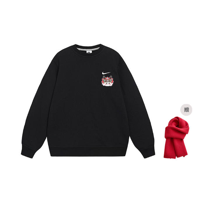 Nike Nike Sweatshirts Unisex Black Crew Neck Thickened Regular