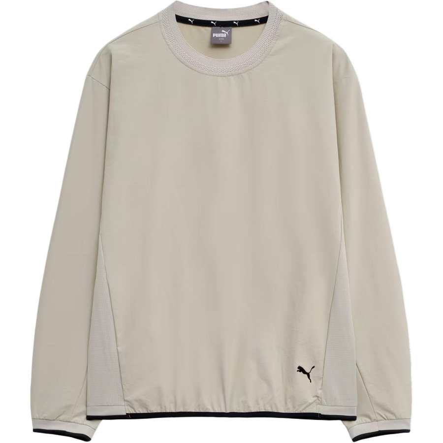 PUMA ACTIVE WEAR M AW PA WV CREW T Shirt Men's Desert Dust