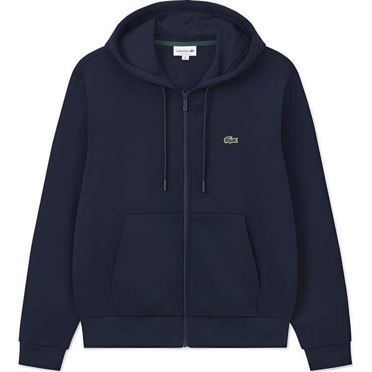 LACOSTE Casual Style Hooded Cardigan Sweatshirt Coat Men's