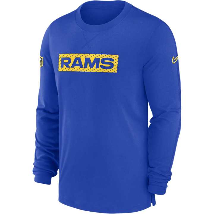 Nike Nike Los Angeles Rams Sideline Player Team Issue Men's Nike Dri FIT Long Sleeve Top