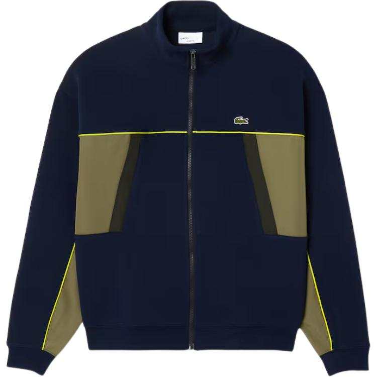 LACOSTE LACOSTE Logo patch Piqué Jacket