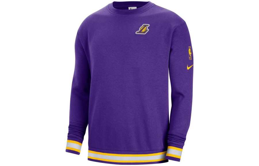 Nike Nike Nba Los Angeles Lakers Courtside Fleece Loose Fit Sweatshirt