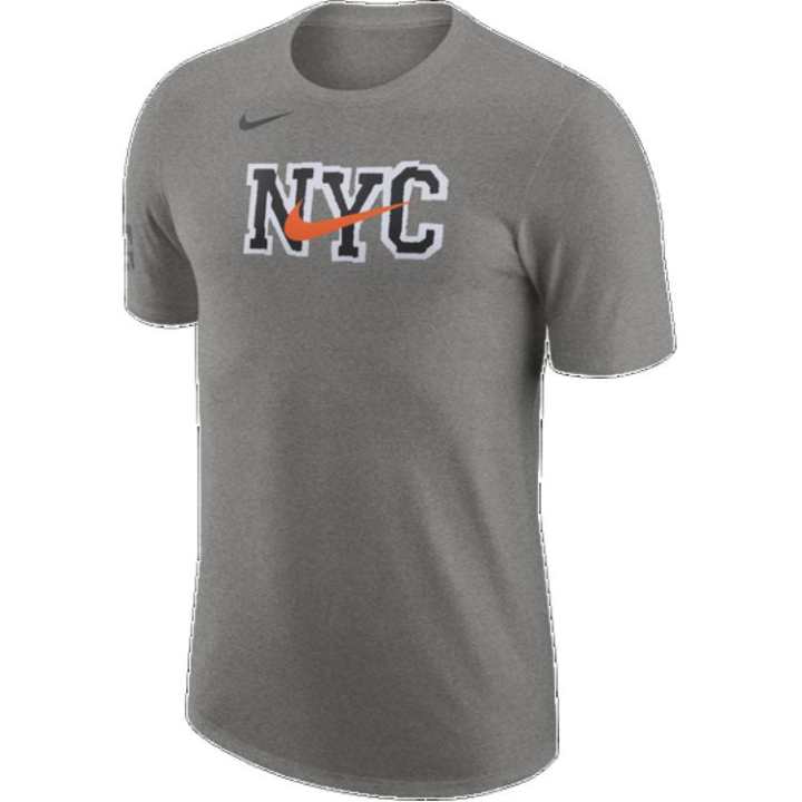 Nike Nike T Shirts Men's Gray Crew Neck Moderate Straight Fit