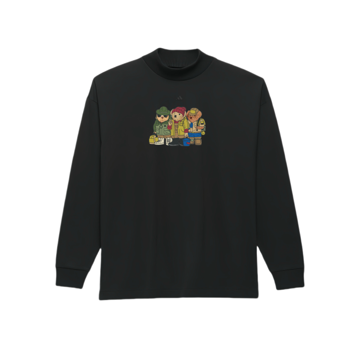 Adidas Adidas Chapter 03 T Shirts Unisex Black Crew Neck Moderate Straight Fit