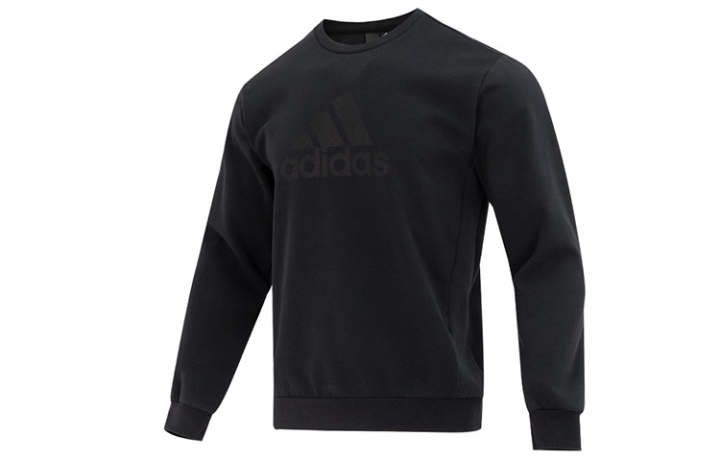 Adidas Adidas Sweatshirts Men's Black Crew Neck Moderate Regular