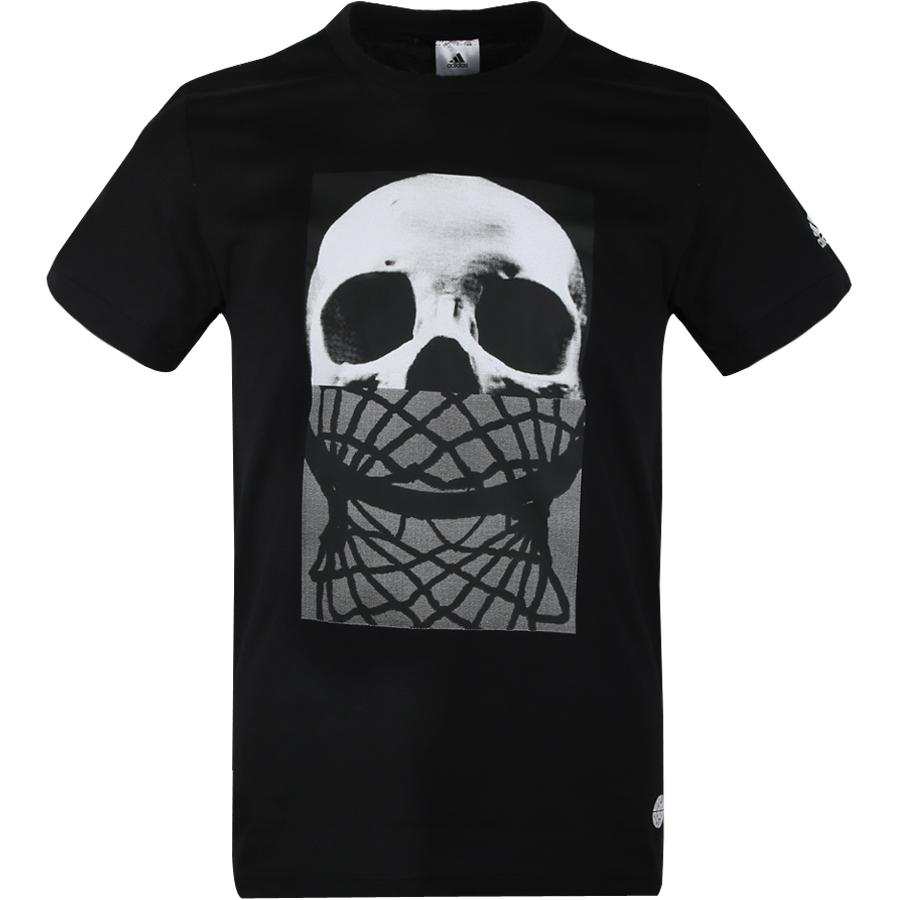 Adidas Adidas T Shirts Men's Black Crew Neck Moderate