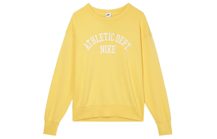 Nike Nike Sweatshirts Men's Bright Yellow Jade Color Crew Neck Moderate Regular