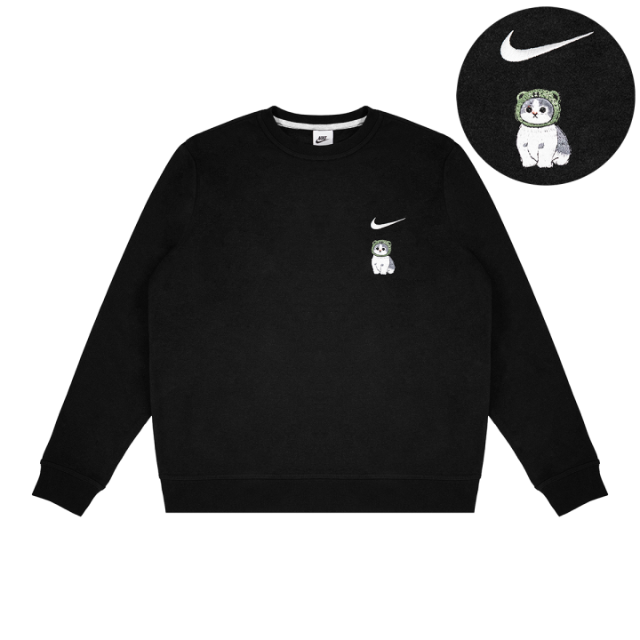 Nike Nike Sweatshirts Unisex Black Crew Neck Thickened Regular