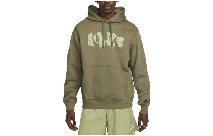 Nike Nike Sweatshirts Men's Olive Hooded Moderate Regular