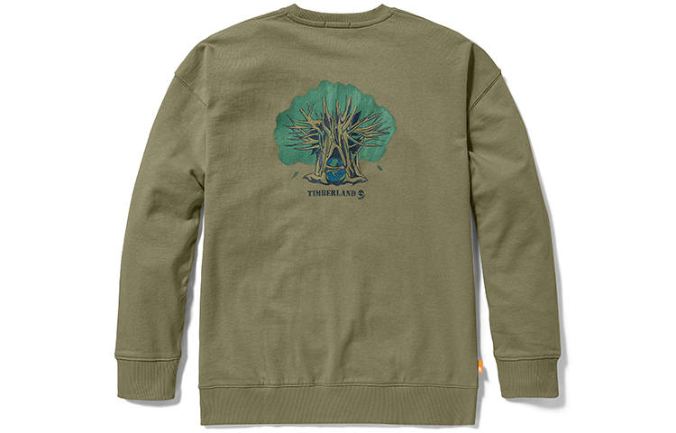 Timberland Sweatshirts Unisex Kassel Green Crew Neck Moderate Regular