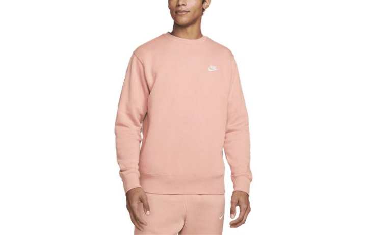 Nike Nike Sweatshirts Men's Pink Crew Neck Moderate Regular