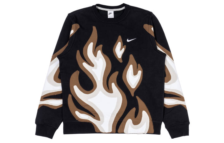 Nike Nike Sweatshirts Men's Black Crew Neck Thickened Regular
