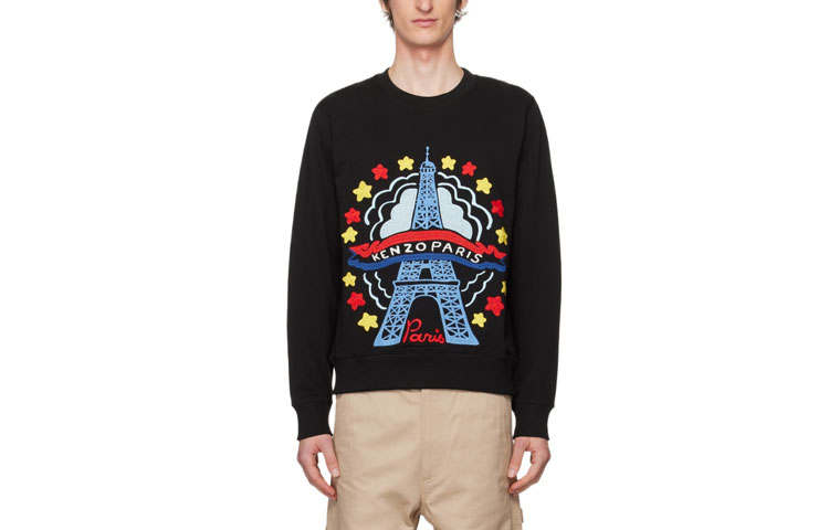 KENZO KENZO Drawn Varsity Crewneck Sweatshirt