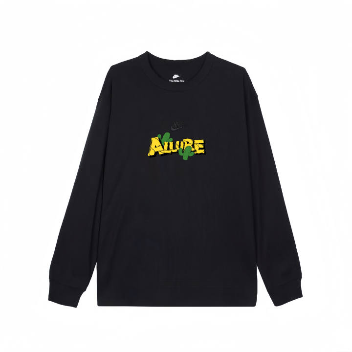Nike Nike T Shirts Unisex Black Crew Neck Straight Fit