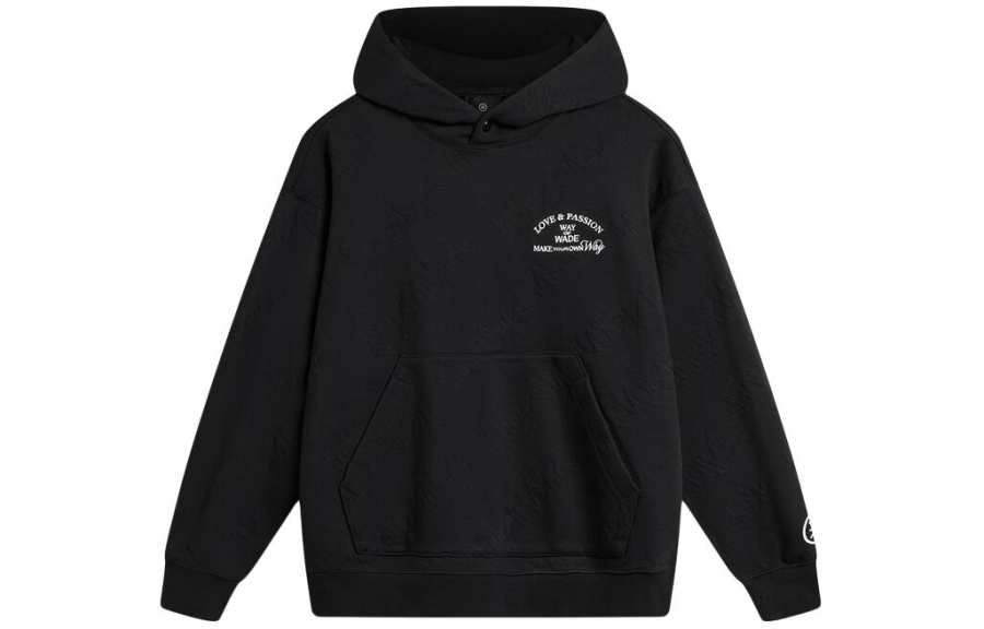 Li-Ning Li Ning Sweatshirts Men's Black Hooded Moderate Regular
