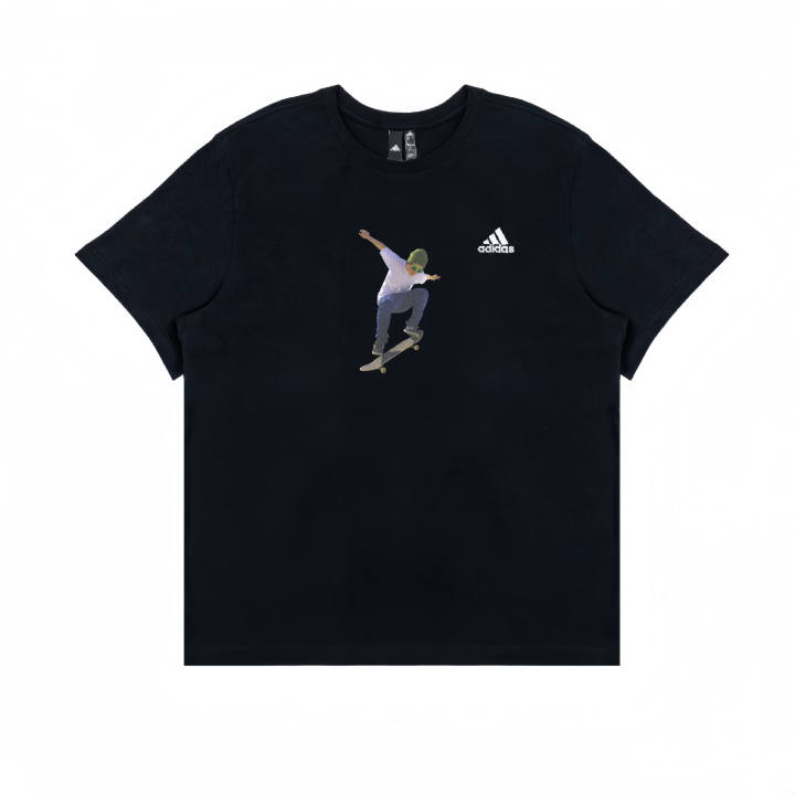 Adidas Adidas T Shirts Unisex Black Crew Neck Moderate