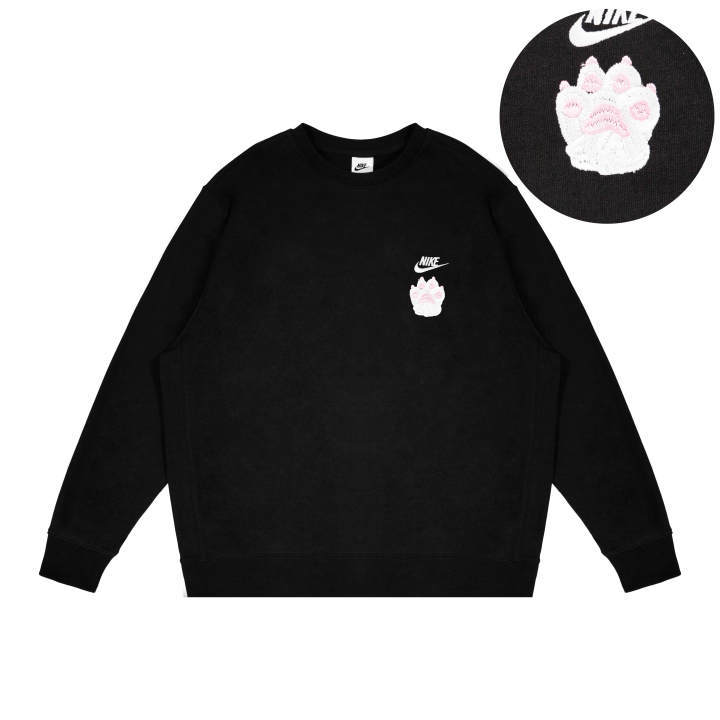 Nike Nike Sweatshirts Unisex Black Crew Neck Moderate Regular