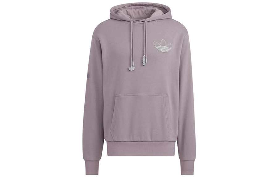 Adidas Originals Sweatshirts Men's Violet Hooded Moderate Regular