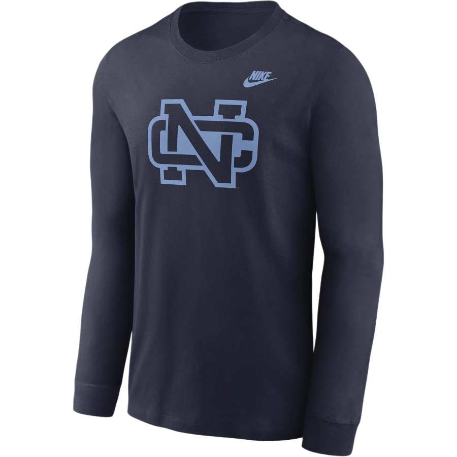 Nike Nike North Carolina Tar Heels Legacy Primary Logo Men's Nike College Long-Sleeve T-Shirt