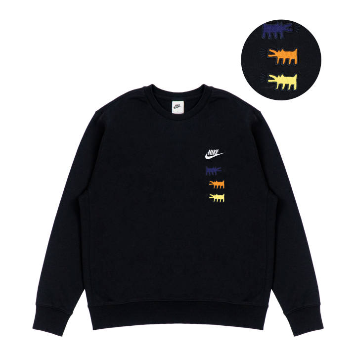 Nike Nike Sweatshirts Unisex Black Crew Neck Moderate Regular