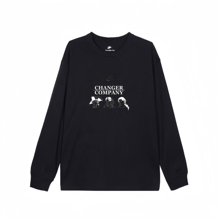Nike Nike T Shirts Unisex Black Crew Neck Straight Fit