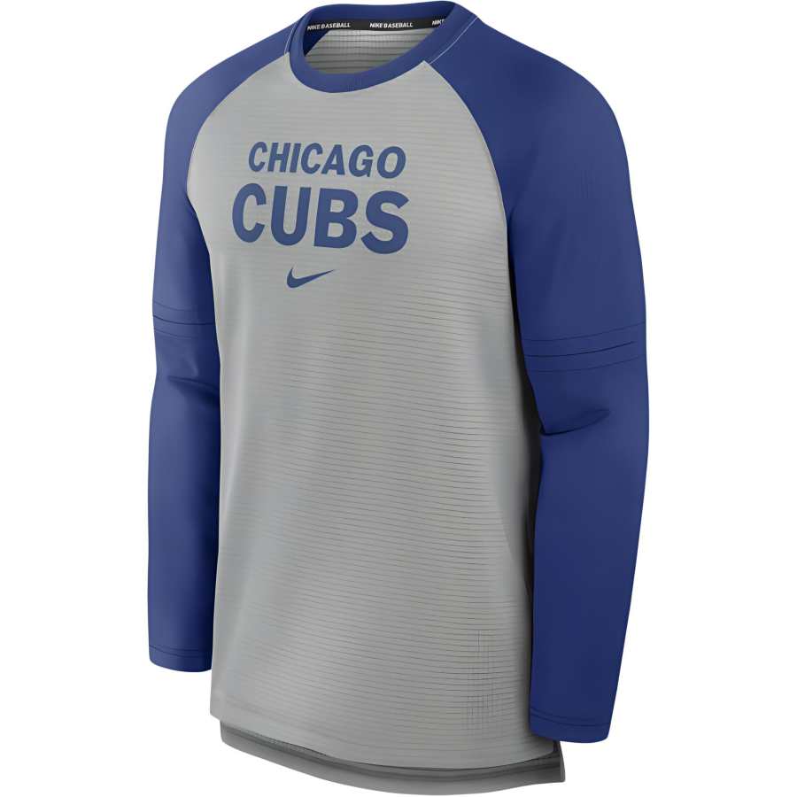Nike Nike Chicago Cubs Authentic Collection Game Time Men's Nike Breathe Mlb Long Sleeve T Shirt