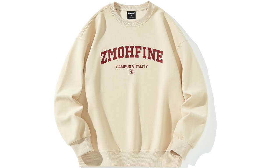 ZMOH Sweatshirts Unisex Crew Neck Moderate Regular