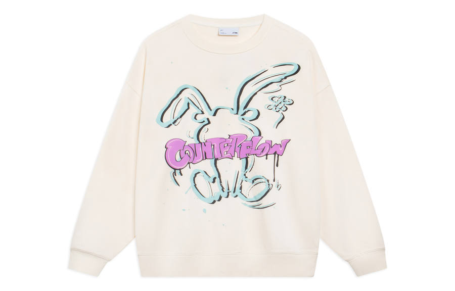 Li-Ning Li Ning Sportlife Sweatshirt Unisex Ecru