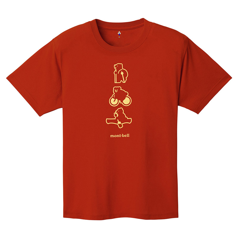 MONTBELL T Shirts Unisex Crew Neck Moderate