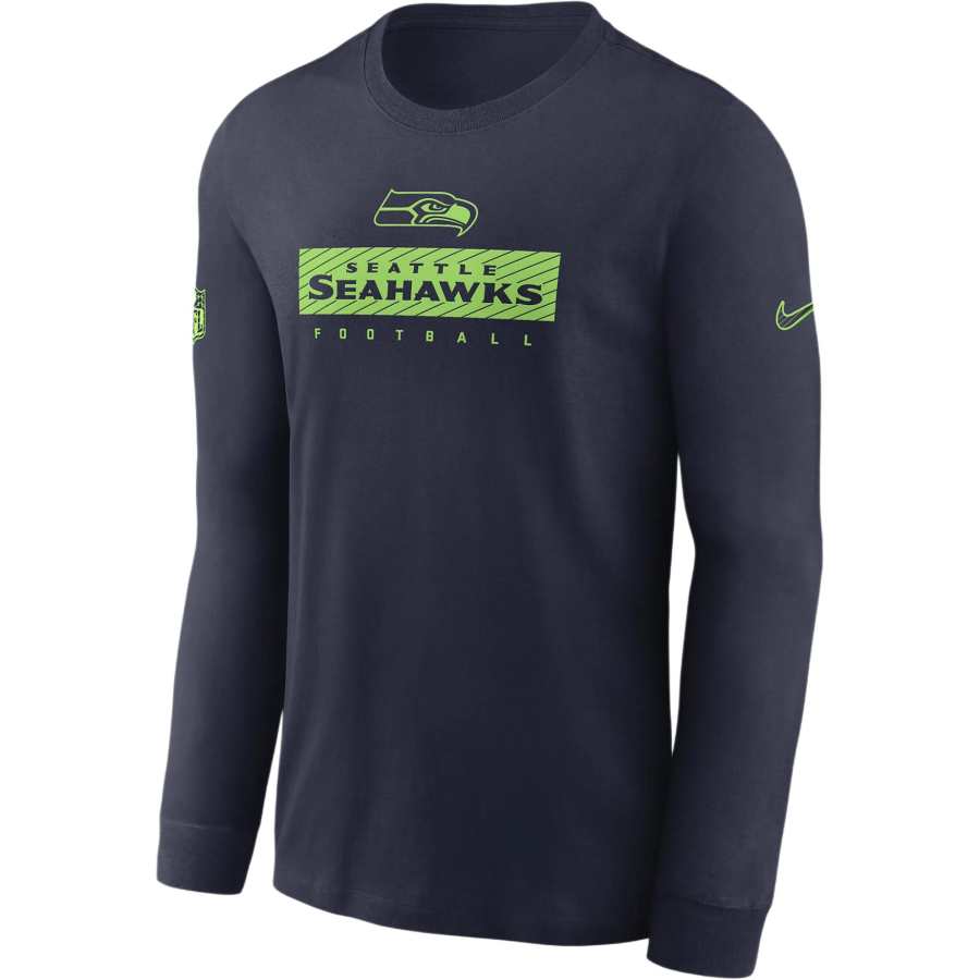 Nike Nike Seattle Seahawks Sideline Team Issue Men's Nike Dri-FIT Nfl Long-Sleeve T-Shirt